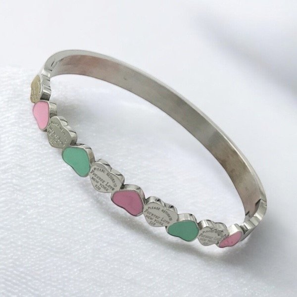 Producto - Pulsera Charlotte plata con corazones