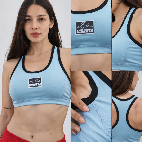 Producto - TOP Deportivo modelo Rice Pro celeste calidad Premium