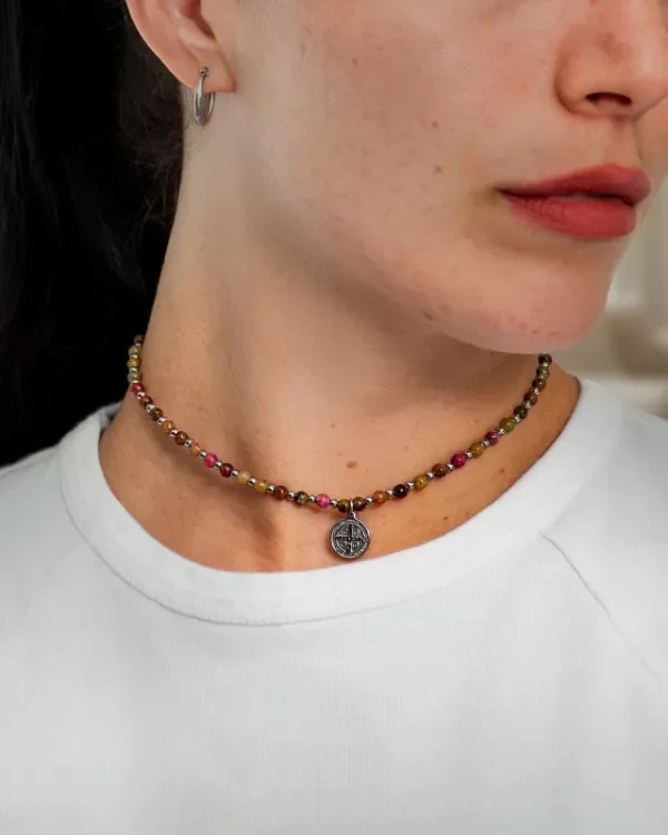 Producto - Collar Acero Gregoria (Turmalina) - 1