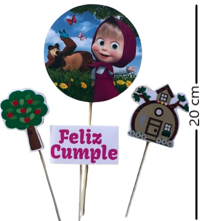 Producto - Adorno Set Masha y el oso