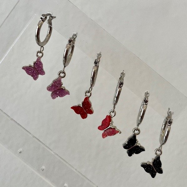 Producto - Aros ap mariposa colgante