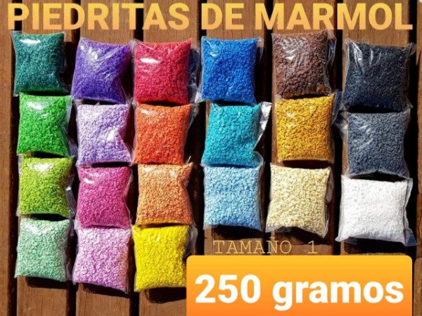 Producto - Piedritas de mármol teñido