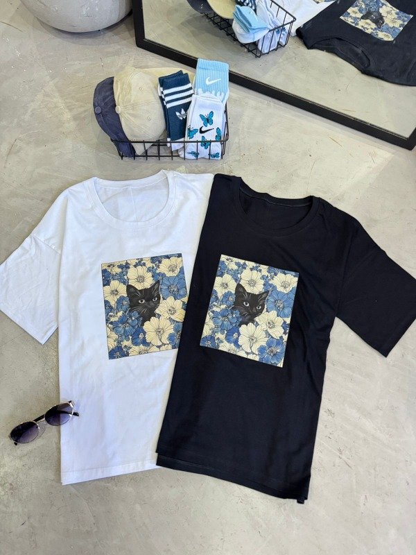 Producto - REMERA OVER ESTAMPADA DAMA - 1