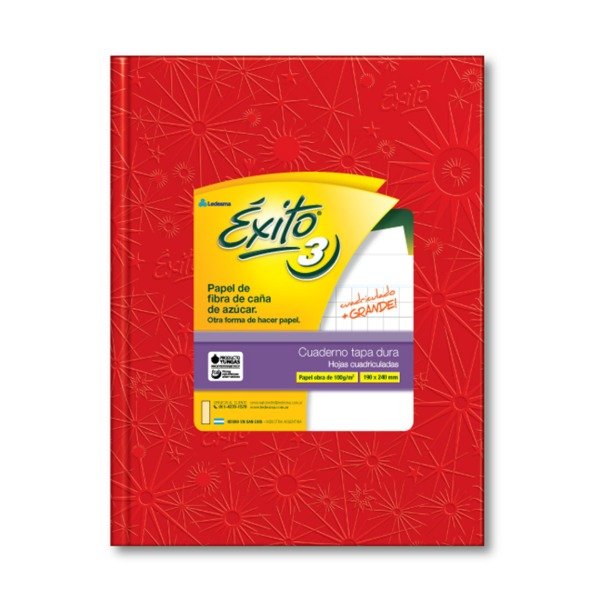 Producto - Cuaderno T/dura EXITO N3  Forrado x 50  hs CUADRO GRANDE - 0