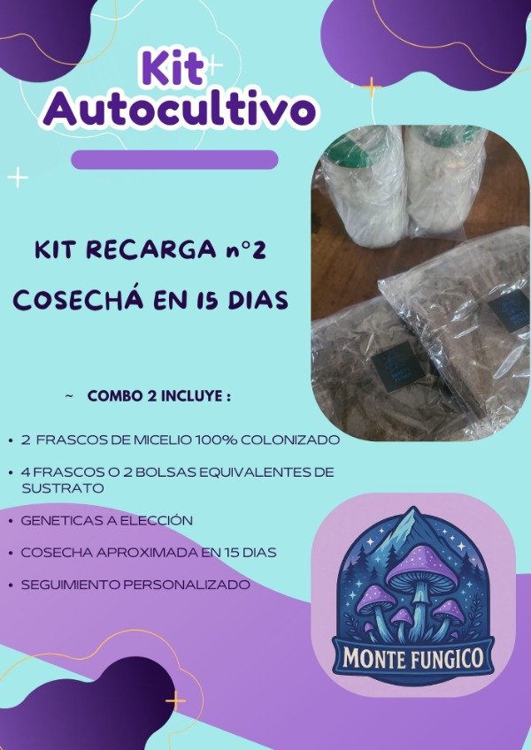 Producto - Kit Recarga Autocultivo  nro 2 Micelio + Sustrato