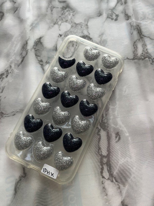 Producto - Funda corazón 3D negro