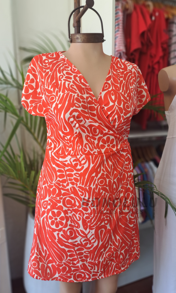 Producto - Vestido Cruzado Rojo