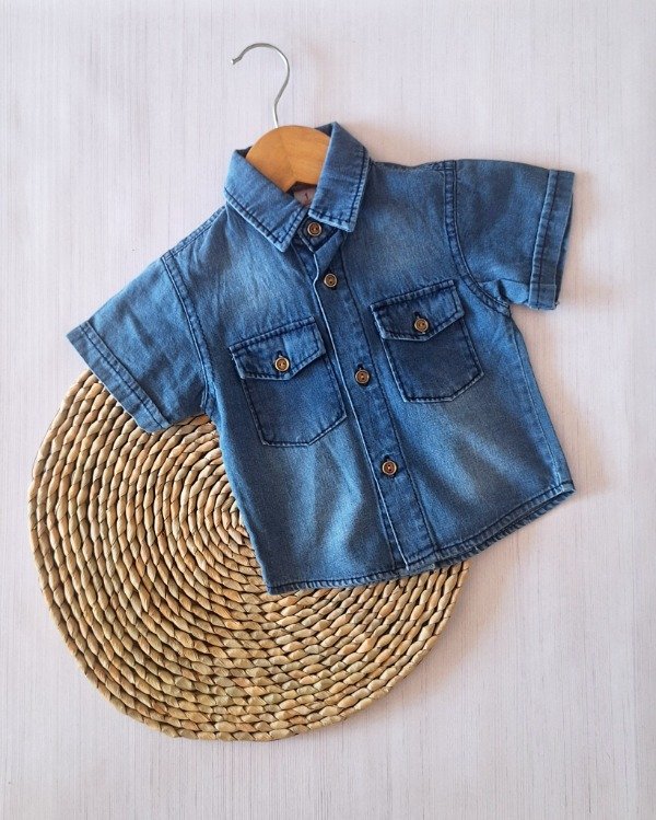 Producto - Camisa Jean Celeste