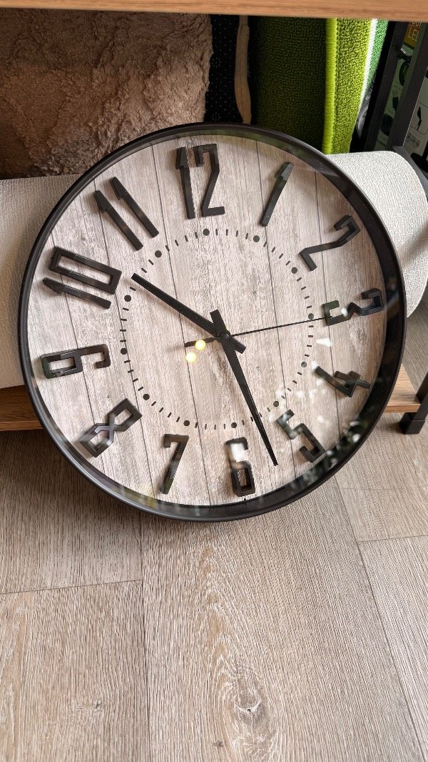 Producto - Reloj pared 30 cm Gris/ Negro