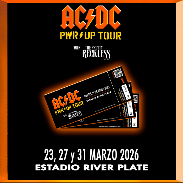 Producto - Entrada de recuerdo holográfica - AC/DC en River 2026