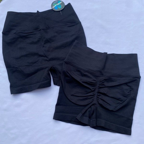 Producto - Calza delirio negra con frunce