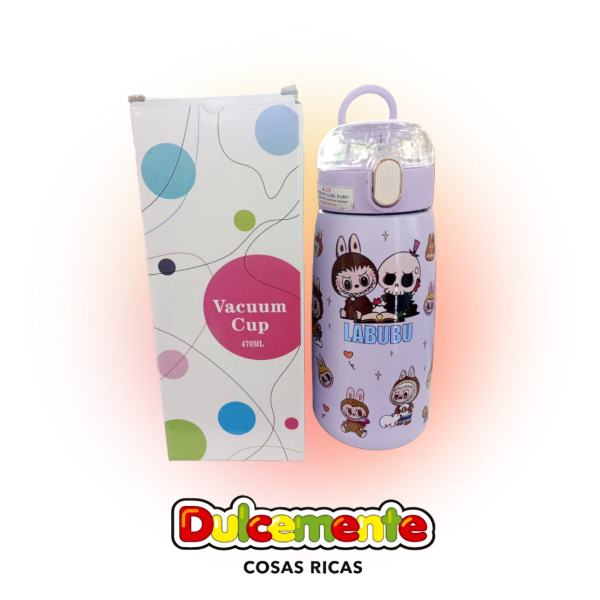 Producto - TERMO LILA MEDIANO LABUBU