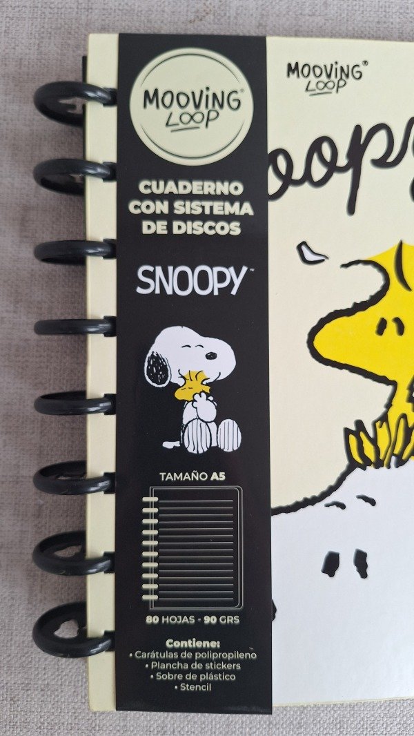 Producto - Cuaderno Snoopy con sistema discos - 1