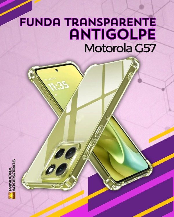 Producto - Funda Transparente Anti-Shock Moto G57