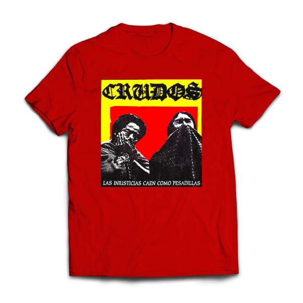 Producto - Remera Los Crudos Crust Punk Las Injusticias