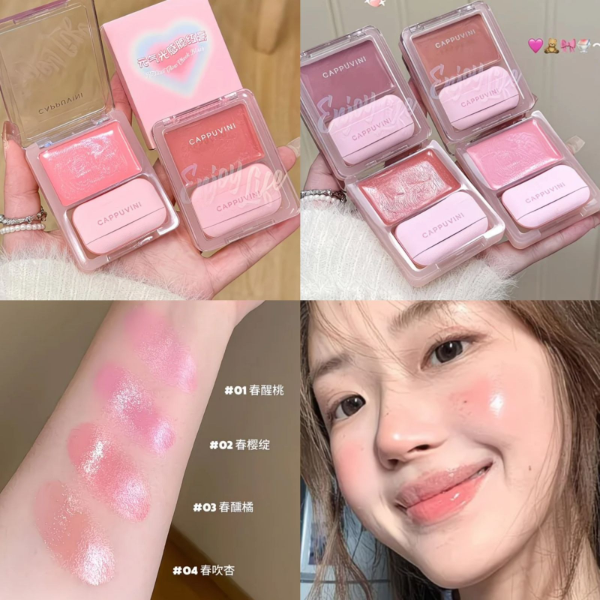 Producto - Rubor en crema con esponja Cappuvini