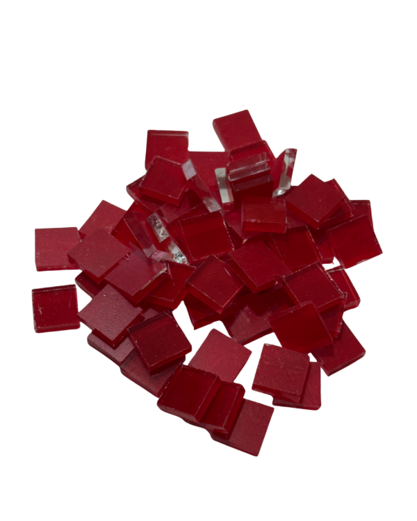 Producto - Vidrios - cuadrado 1x1 cm - Rojo