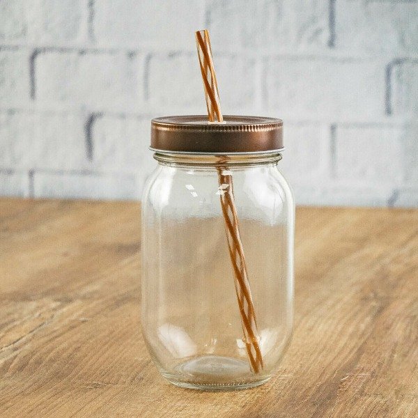 Producto - Vaso frasco de vidrio con sorbete