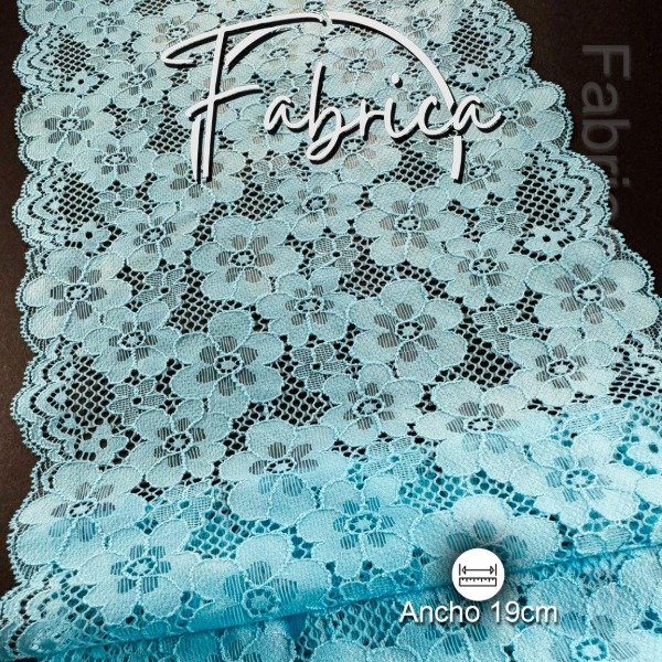 Producto - PS293 Puntilla Celeste. Medida: 19cm (por metro)