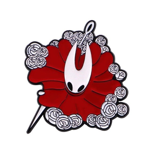 Producto - Pin Hollow Knight - Hornet Capa Flores