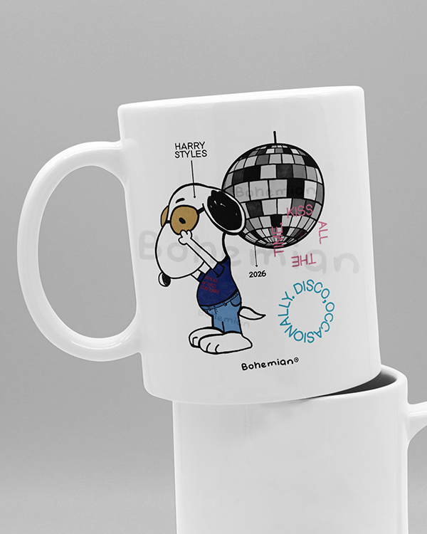 Producto - Taza SNOOPY HARRY, KISS ALL THE TIME - Taza de Harry Styles