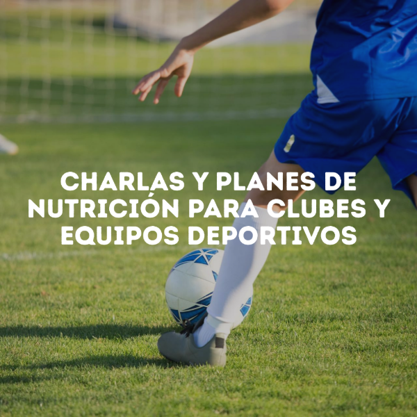 Producto - Charlas y planes de nutrición para clubes y equipos deportivos