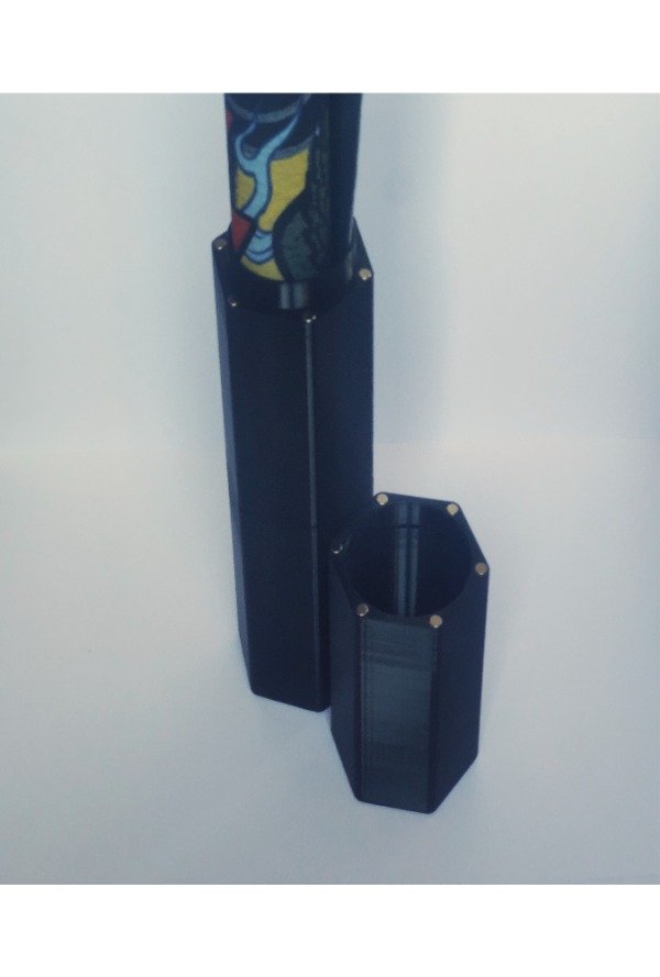 Producto - Tubo Porta Mat 3D Diseño Hexagonal