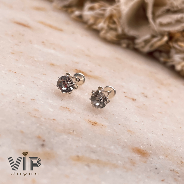 Producto - Aros Abridores Cubic 5mm Plata 925