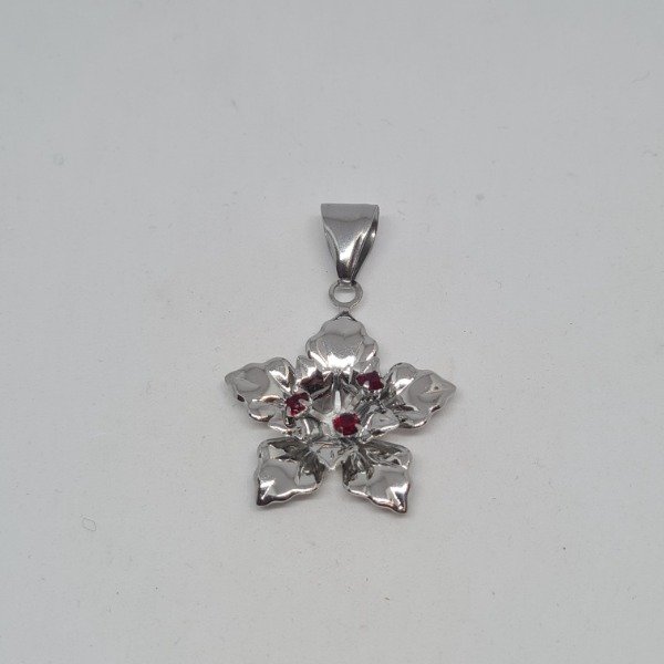 Producto - Flor con cubics rojos