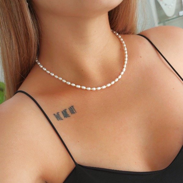 Producto - Cadenas dorada con perlas