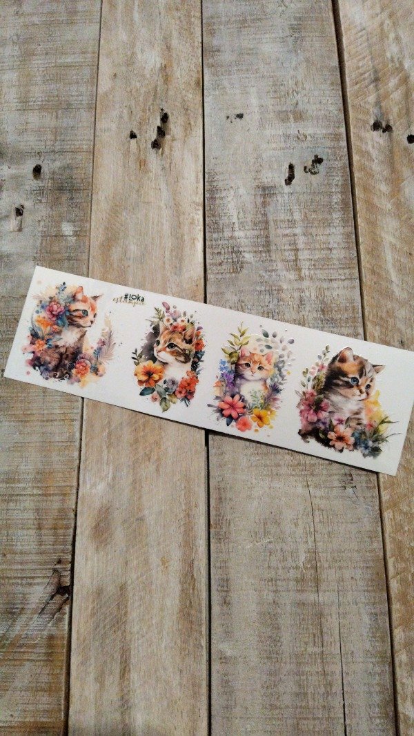 Producto - UV Tiras 8x28cm Vintage #4 Gatos