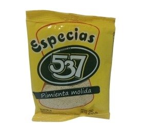 Producto - PIMIENTA BLANCA MOLIDA 537 48u x 25grs