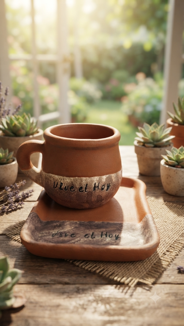 Producto - SET TOSTADA + TAZÓN GIO FRASES RÚSTICAS - 1