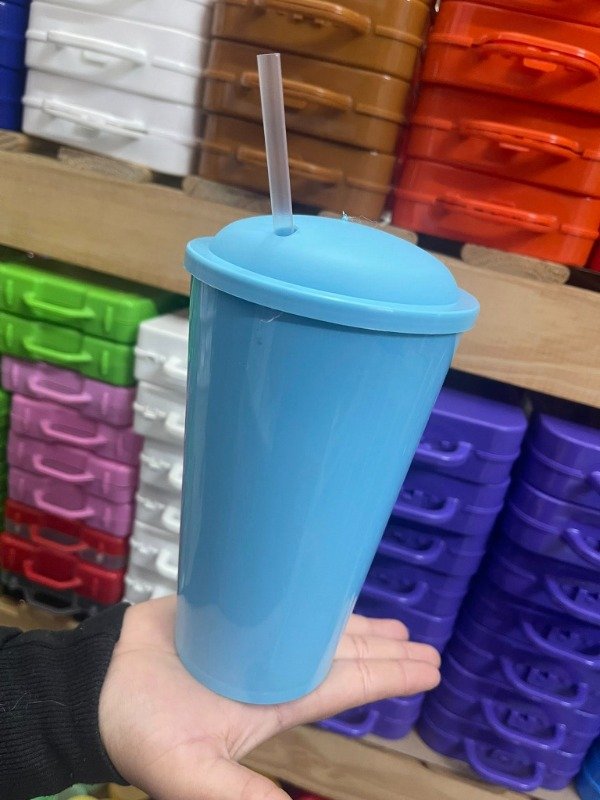 Producto - VASO CON TAPA 1 LITRO - CELESTE