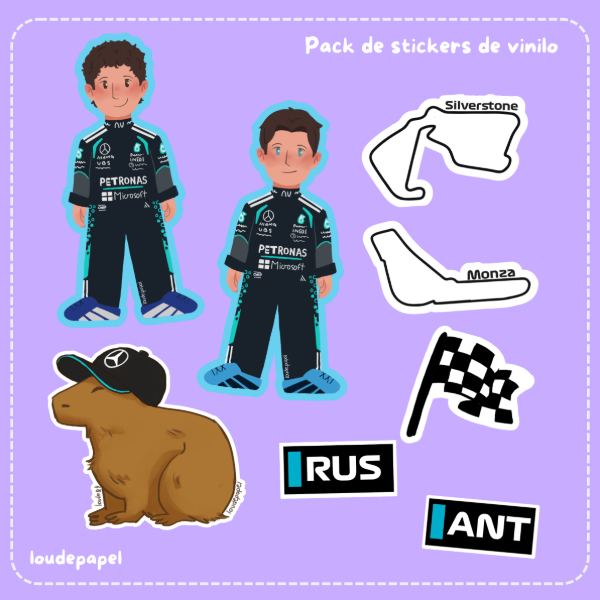 Producto - Mercedes - Pack de Stickers
