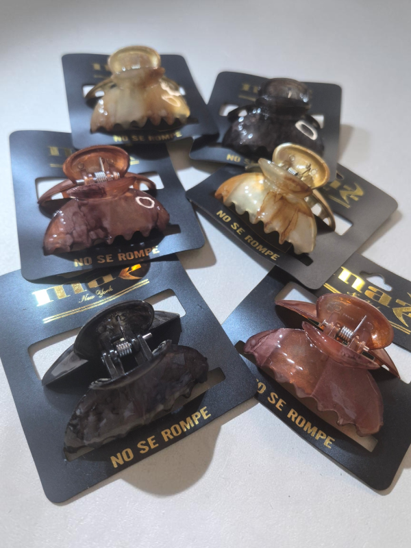 Producto - Broche Medialuna Marmolado x 6