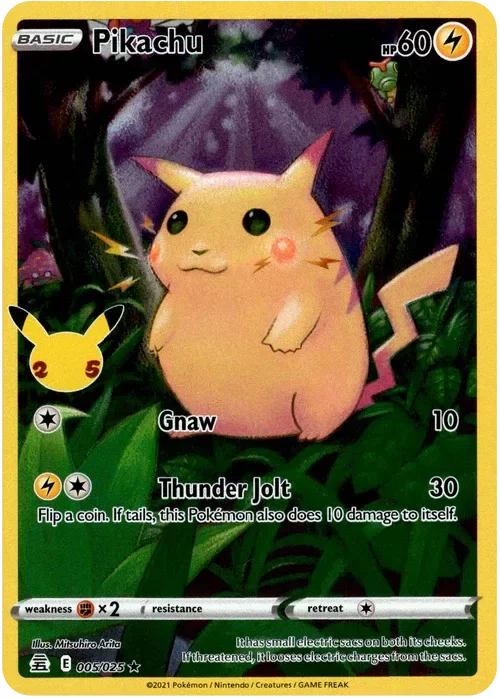 Producto - Pikachu - 005/025 - Celebrations - Holo