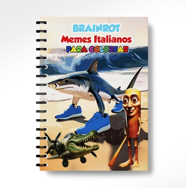 Producto - Memes Italianos BrainRot Librito imprimible para Colorear Pintar