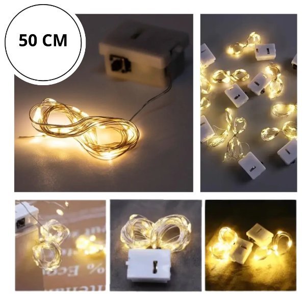 Producto - TIRA ALAMBRE LED CALIDA 50 CM - 0