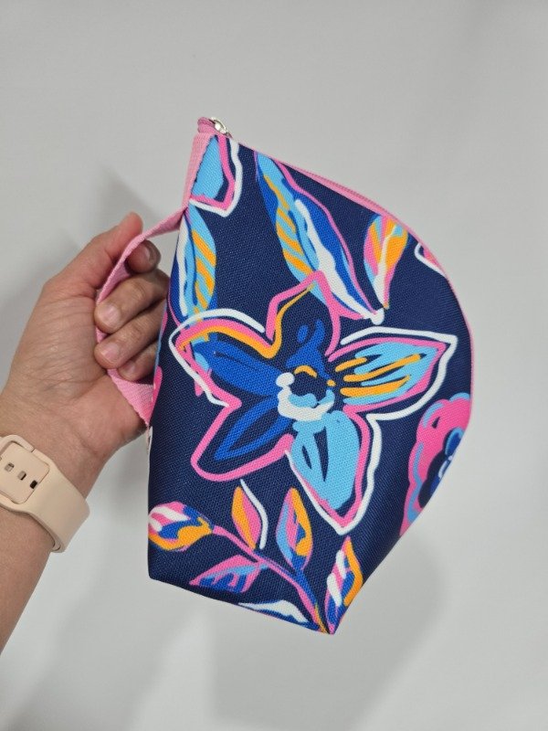 Producto - Porta Taza Flores Fondo Azul - 1