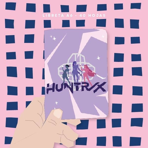 Producto - LIBRETA A6 - huntrix - Kpop Demon Hunters - holográfico