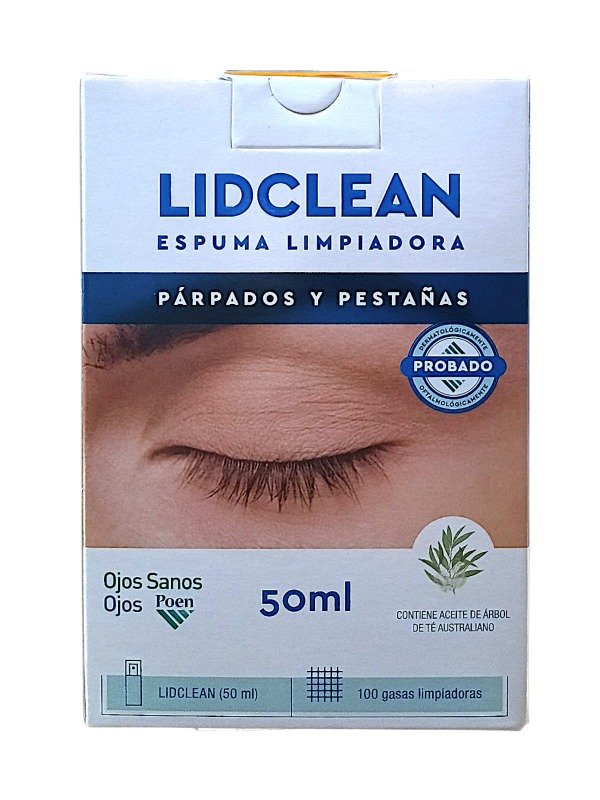 Producto - Lidclean Espuma Limpiadora para párpados y pestañas
