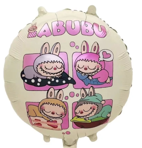 Producto - Labubu Globo Redondo Metalizado x 1 Unidad