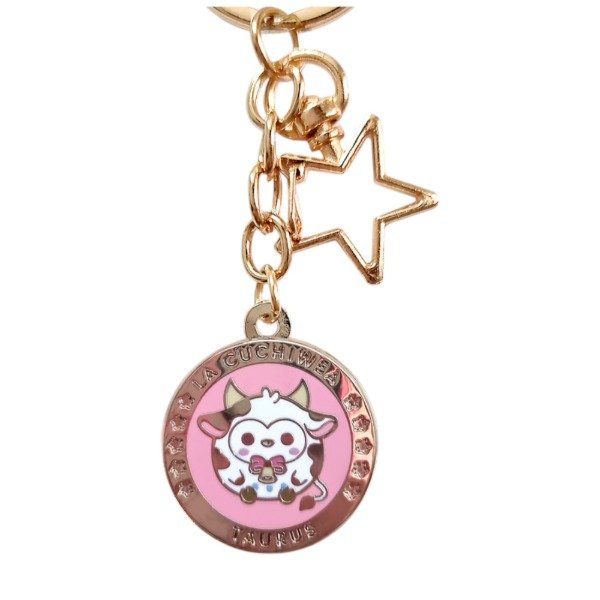 Producto - Llavero Acrilico Cuchisigno Signo Zodiacal Tauro Otorii