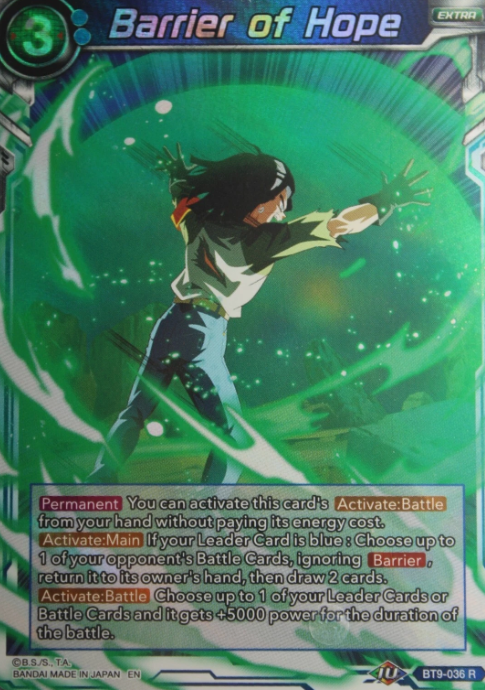 Producto - BT9-036	Barrier of Hope FOIL - UNIVERSAL ONSLAUGHT