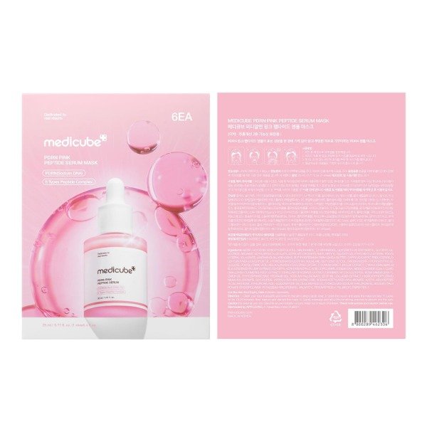 Producto - medicube PDRN Pink Peptide Mask 6un - 6