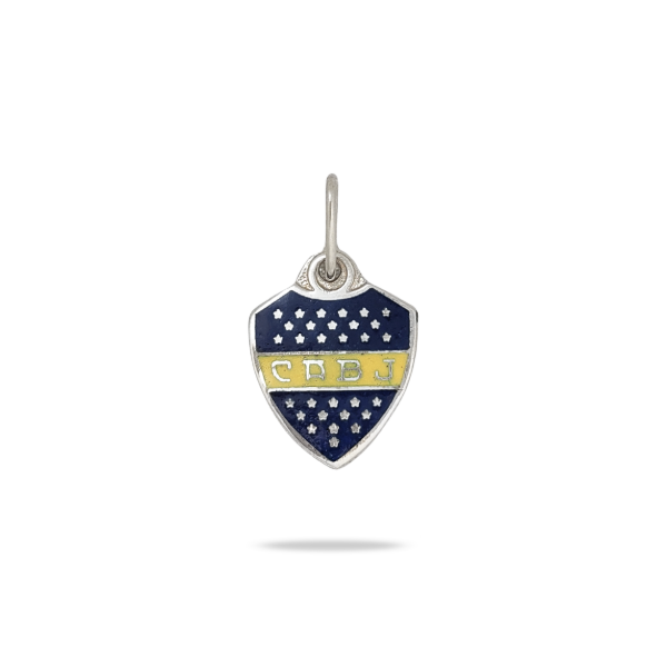 Producto - Dije Escudo Boca Juniors Plata 925 Mediano Esmaltado CABJ - 0