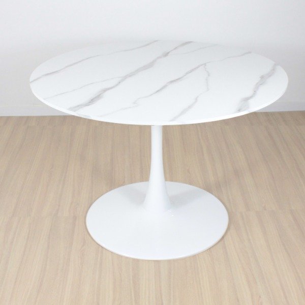 Producto - Mesa Tulip 1mt. simil carrara - 0