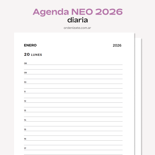 Producto - AGENDA NEO 2026 (diaria)