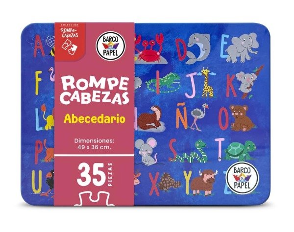 Producto - Rompecabezas 35 piezas en lata - Abecedario